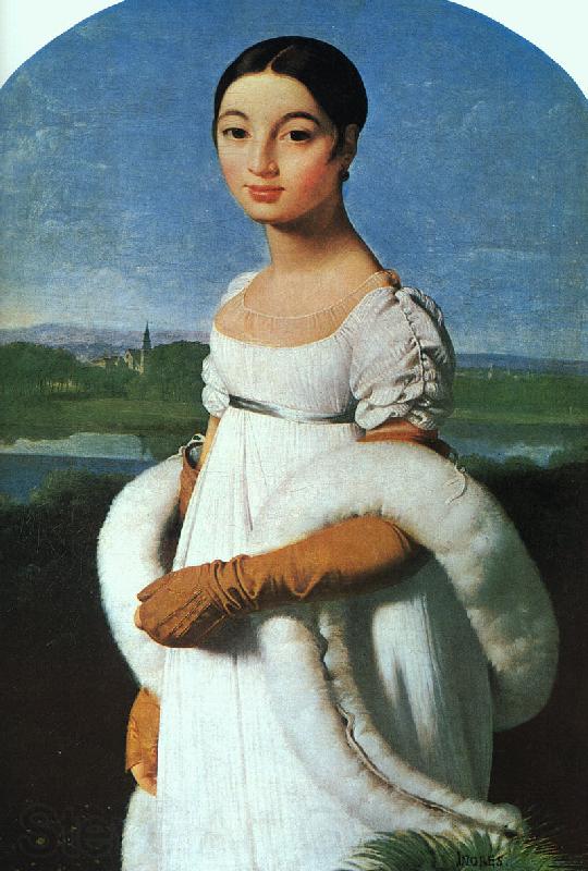Jean-Auguste Dominique Ingres Portrait of Mlle.Riviere Norge oil painting art